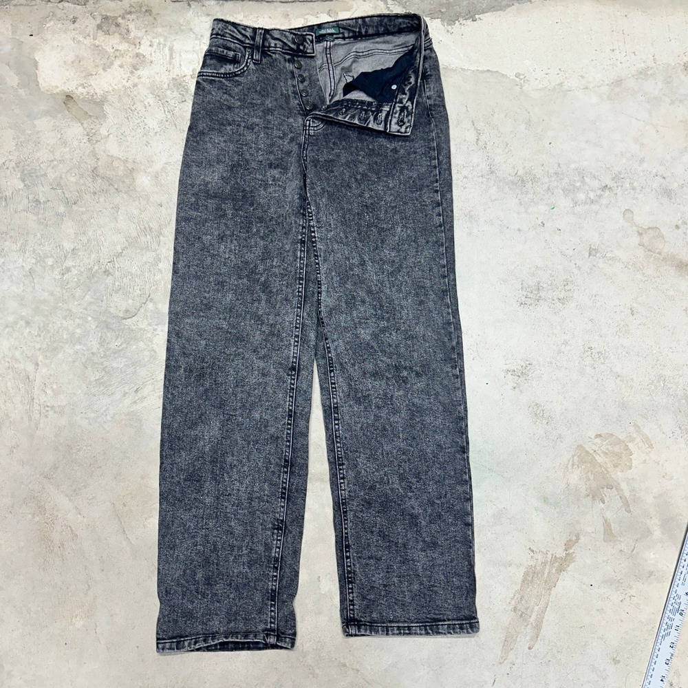 Wild Fable Womens Jeans Size 6 Super High Rise Straight Acid Wash Button Fly